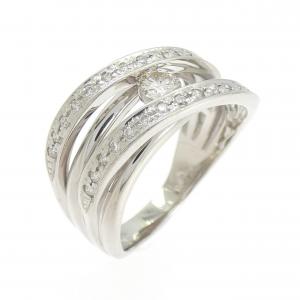 K18WG ダイヤモンド リング 0.30CT