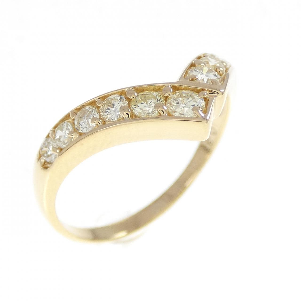 K18YG ダイヤモンド リング 0.38CT