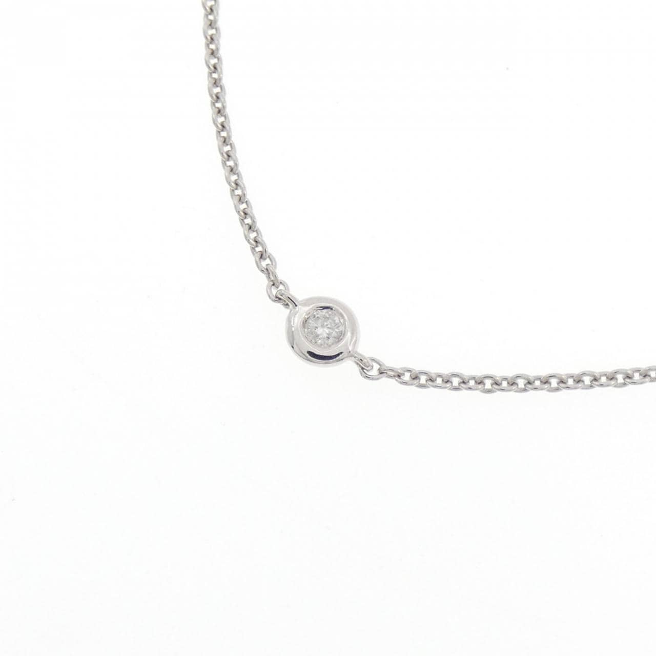 750WG ダイヤモンド ネックレス 0.24CT