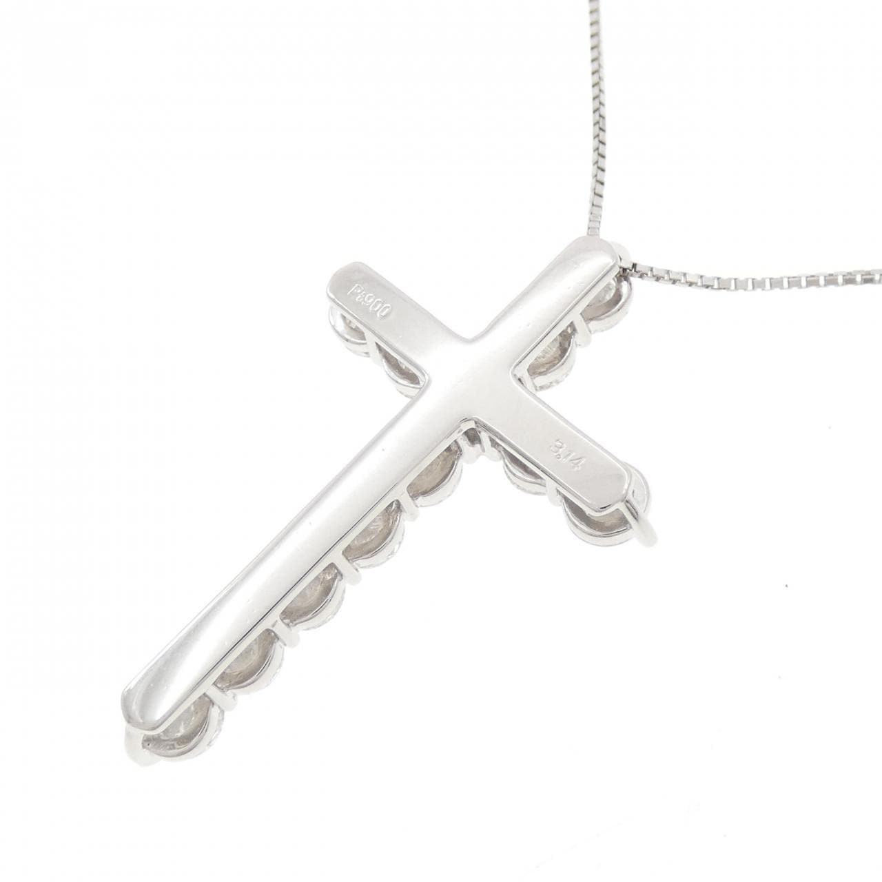 PT900/PT850 クロス ダイヤモンド ネックレス 3.14CT