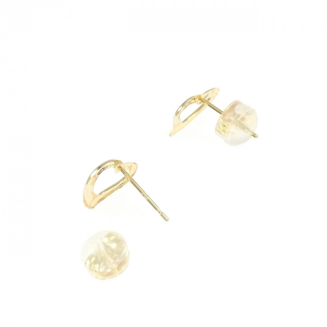 【新品】K18YG ハート ピアス