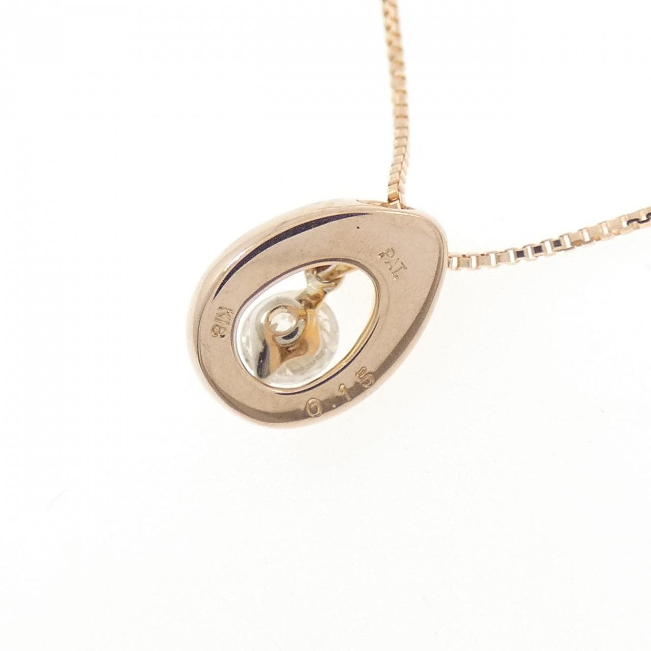 K18PG ダイヤモンド ネックレス 0.15CT