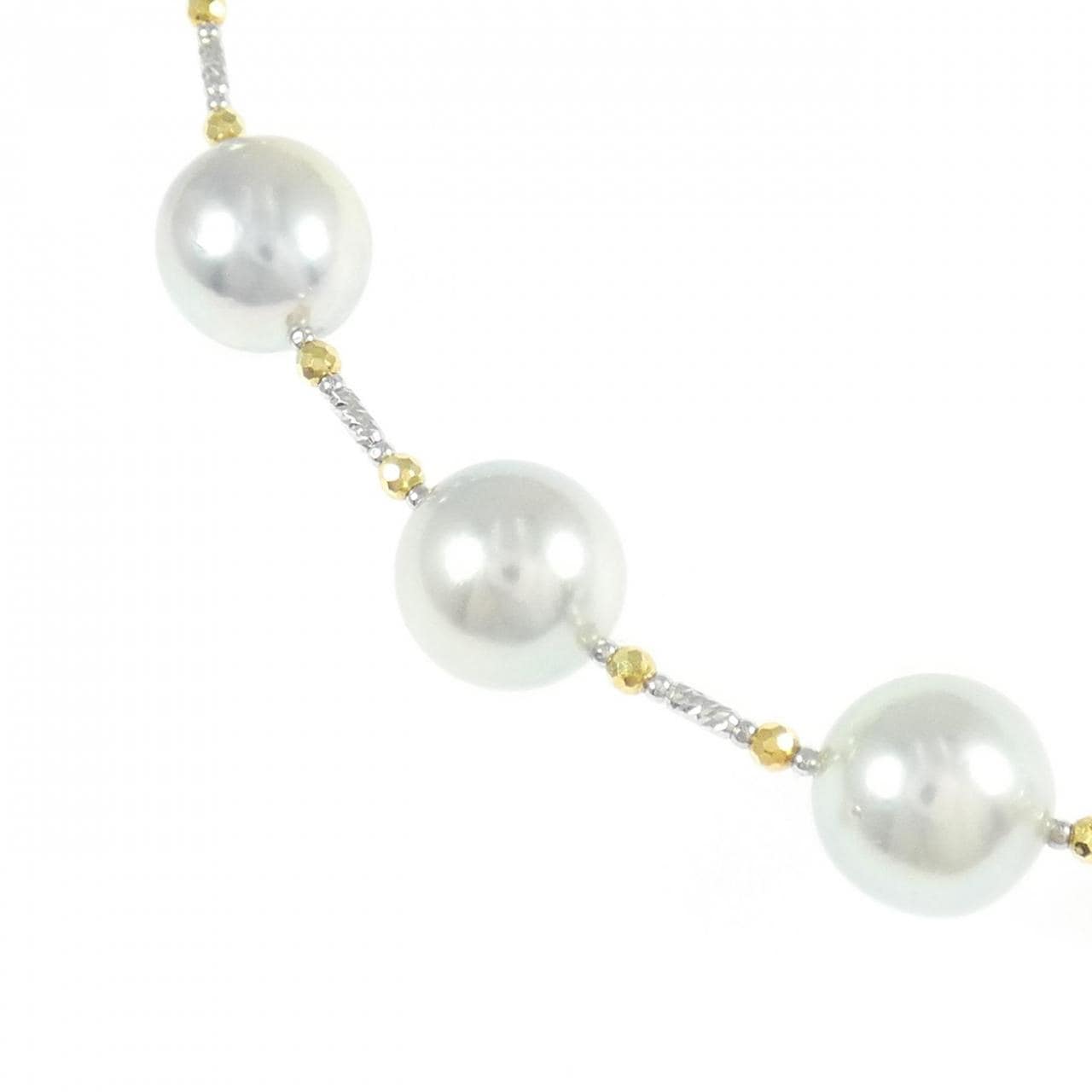 K18WG/K18YG アコヤパール ネックレス