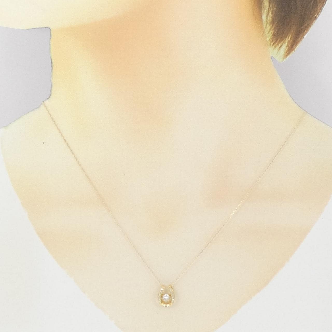 K18YG ダイヤモンド ネックレス 0.15CT