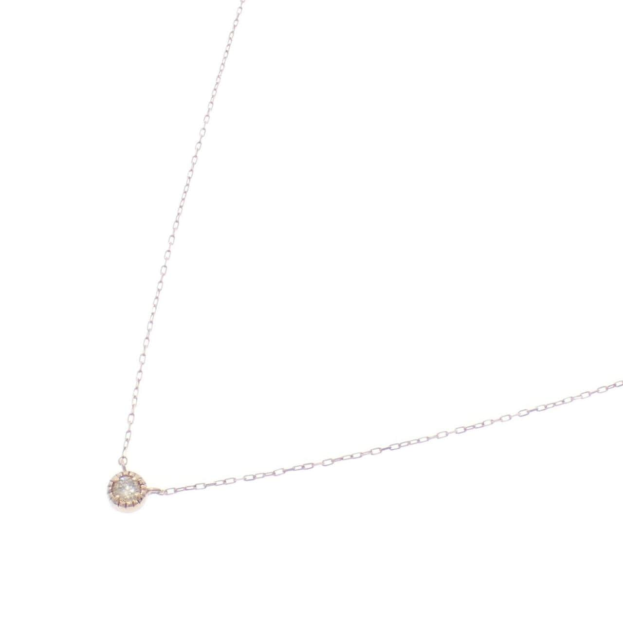 K10PG ダイヤモンド ネックレス 0.08CT