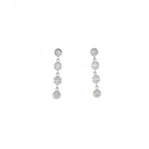 PT900 ダイヤモンド ピアス