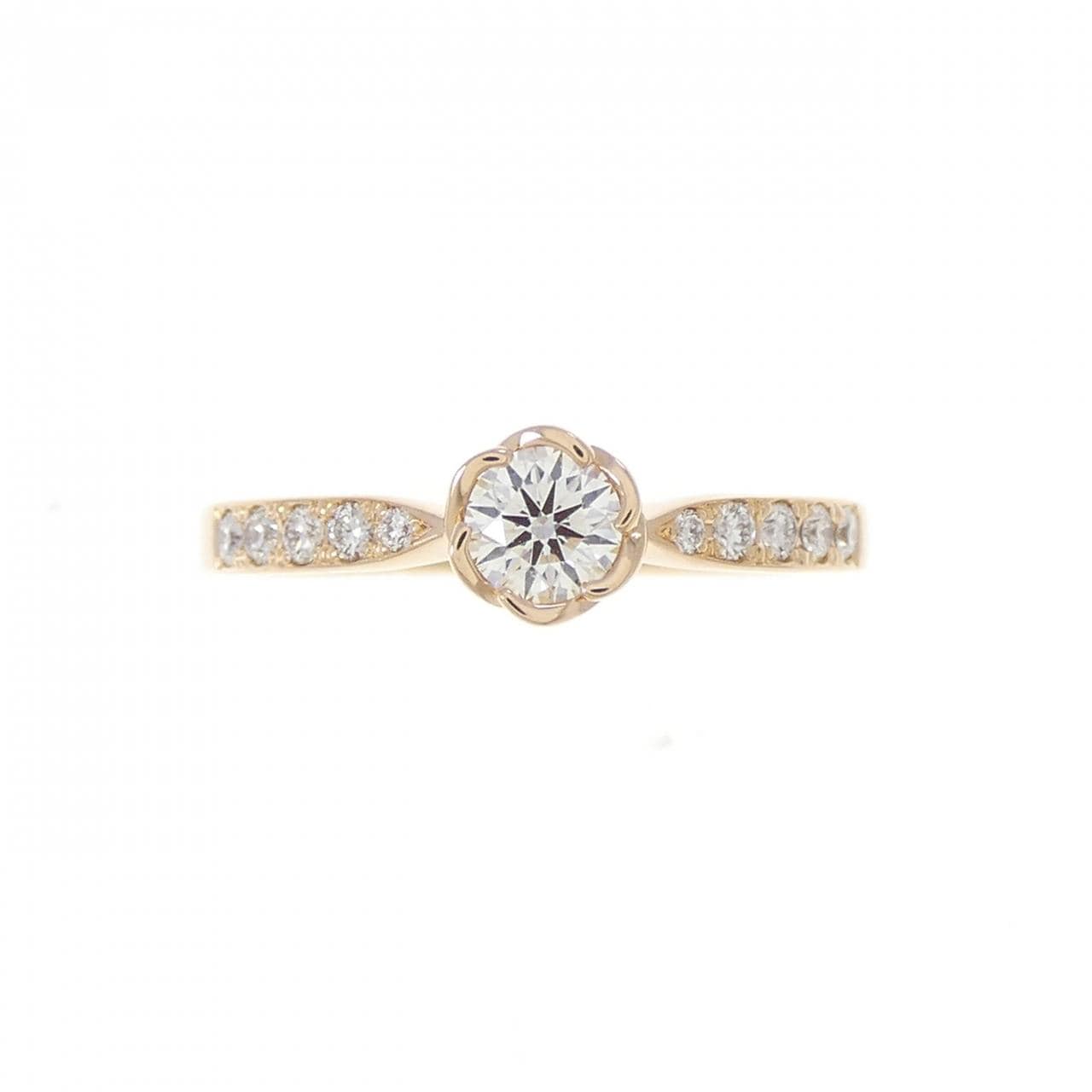 K18PG ダイヤモンド リング 0.219CT