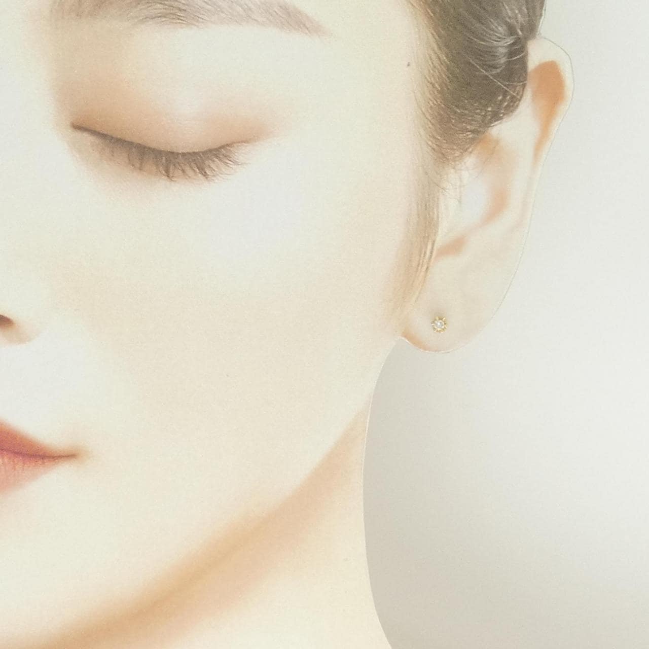 K18YG ダイヤモンド ピアス 0.10CT