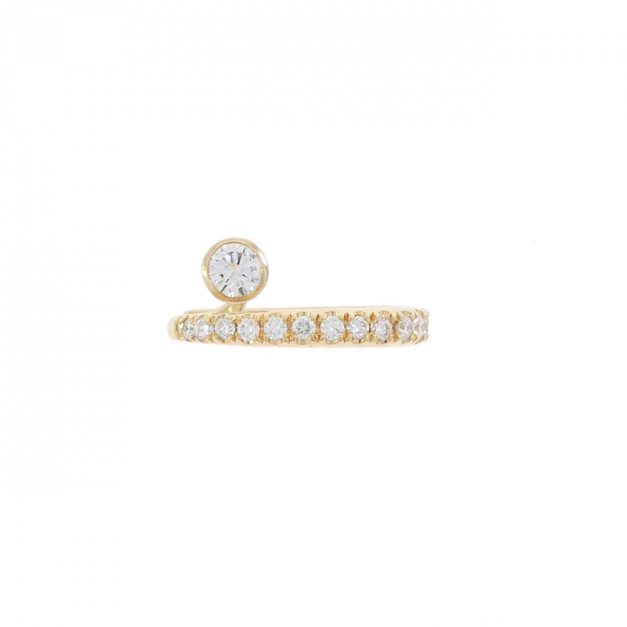 K18YG ダイヤモンド イヤーカフ 0.20CT 片耳