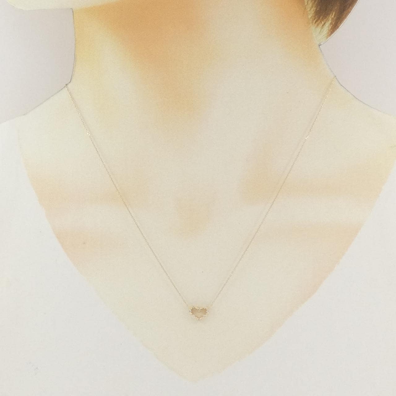 4゜C ハート ダイヤモンド ネックレス