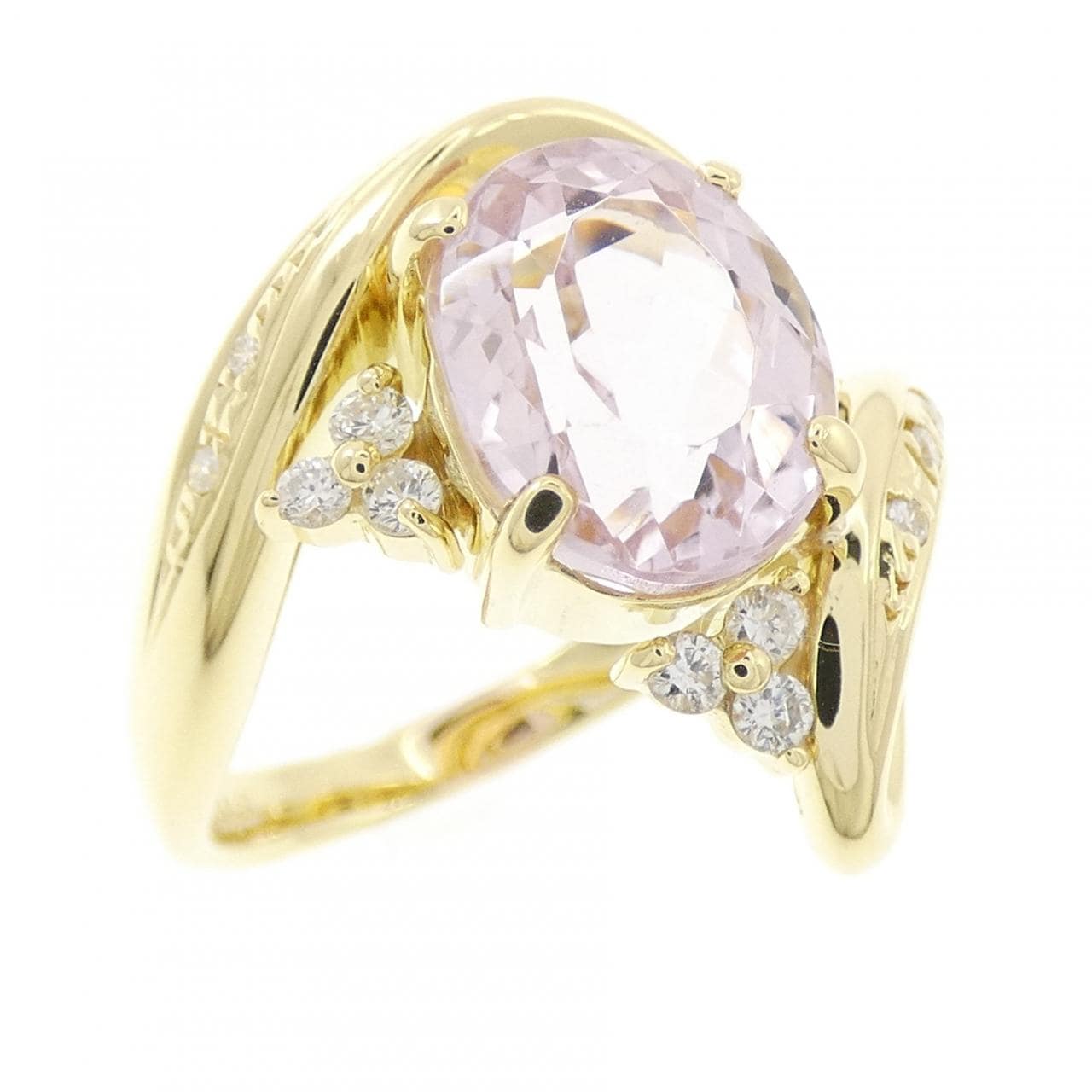 K18YG クンツァイト リング 3.48CT