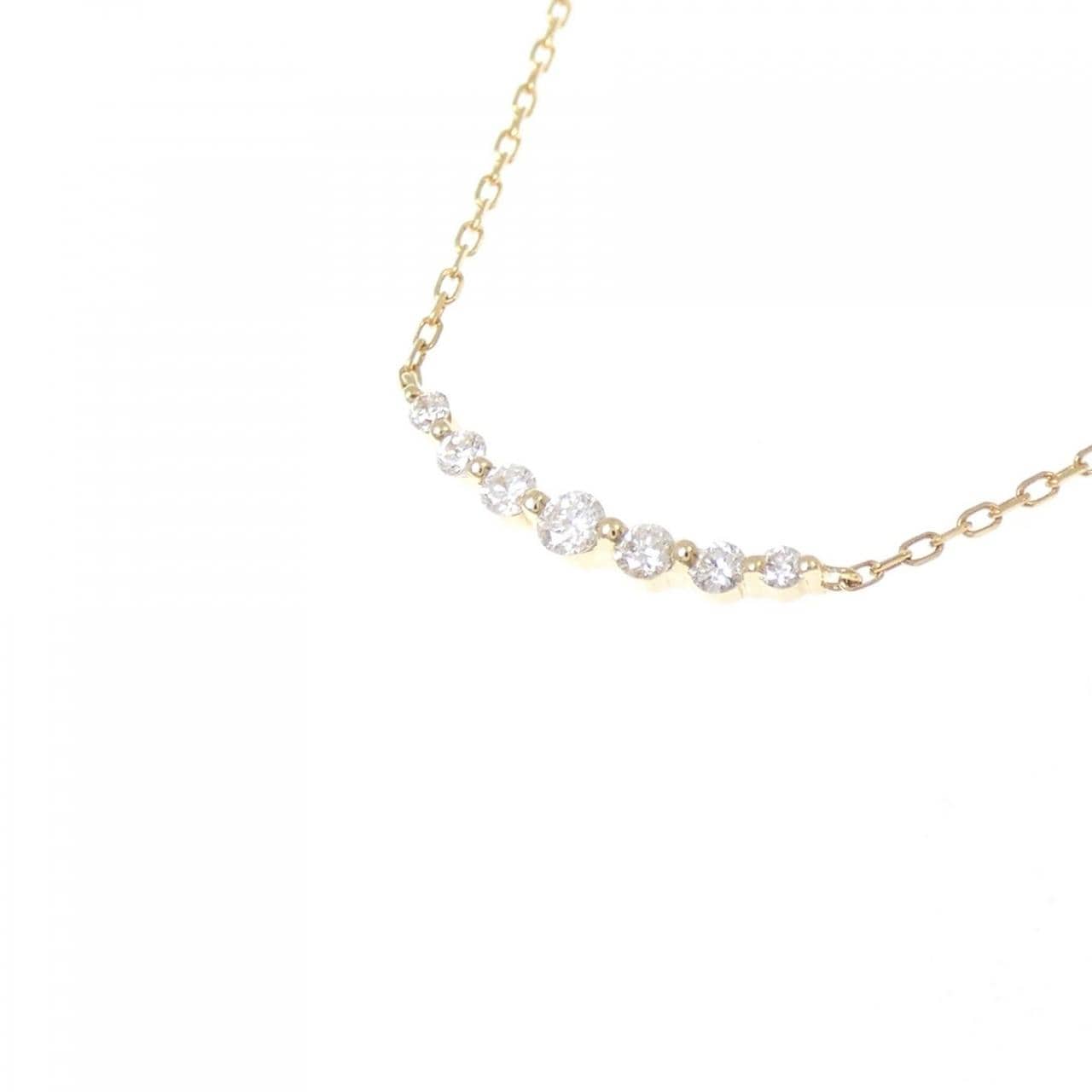 アガット ダイヤモンド ネックレス 0.1CT