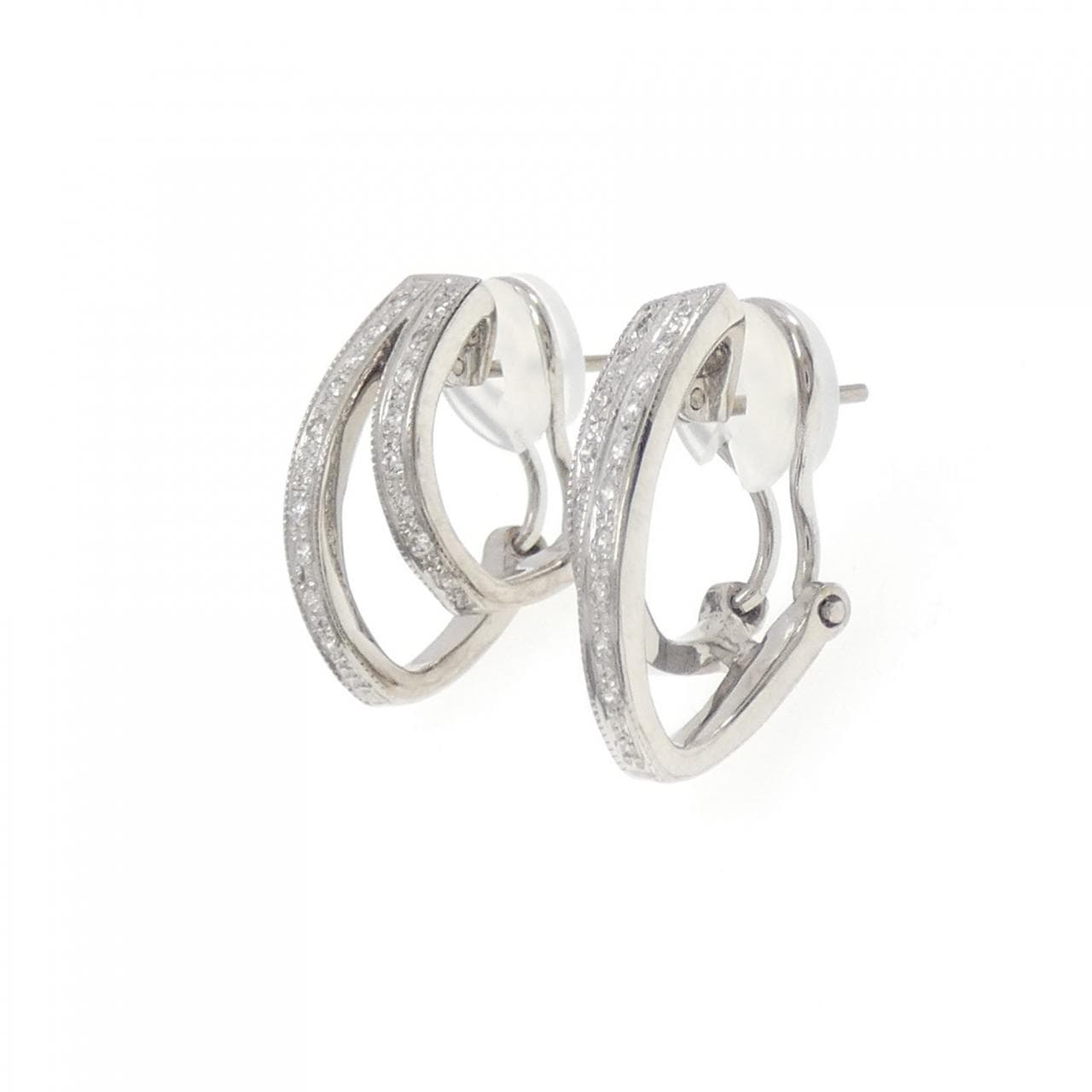 K18WG ダイヤモンド ピアス/イヤリング 0.30CT