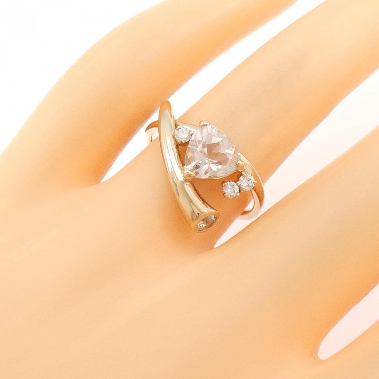 K18PG ベリル リング 1.16CT