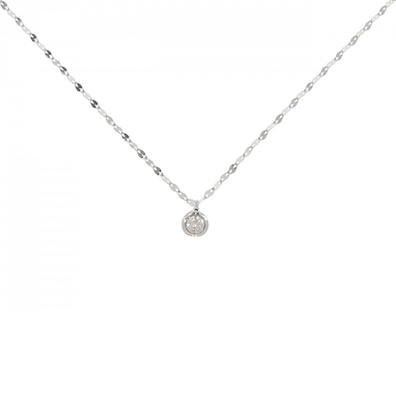 K10WG ダイヤモンド ネックレス 0.06CT