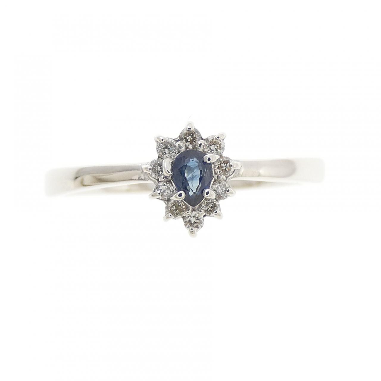 K18WG サファイヤ リング