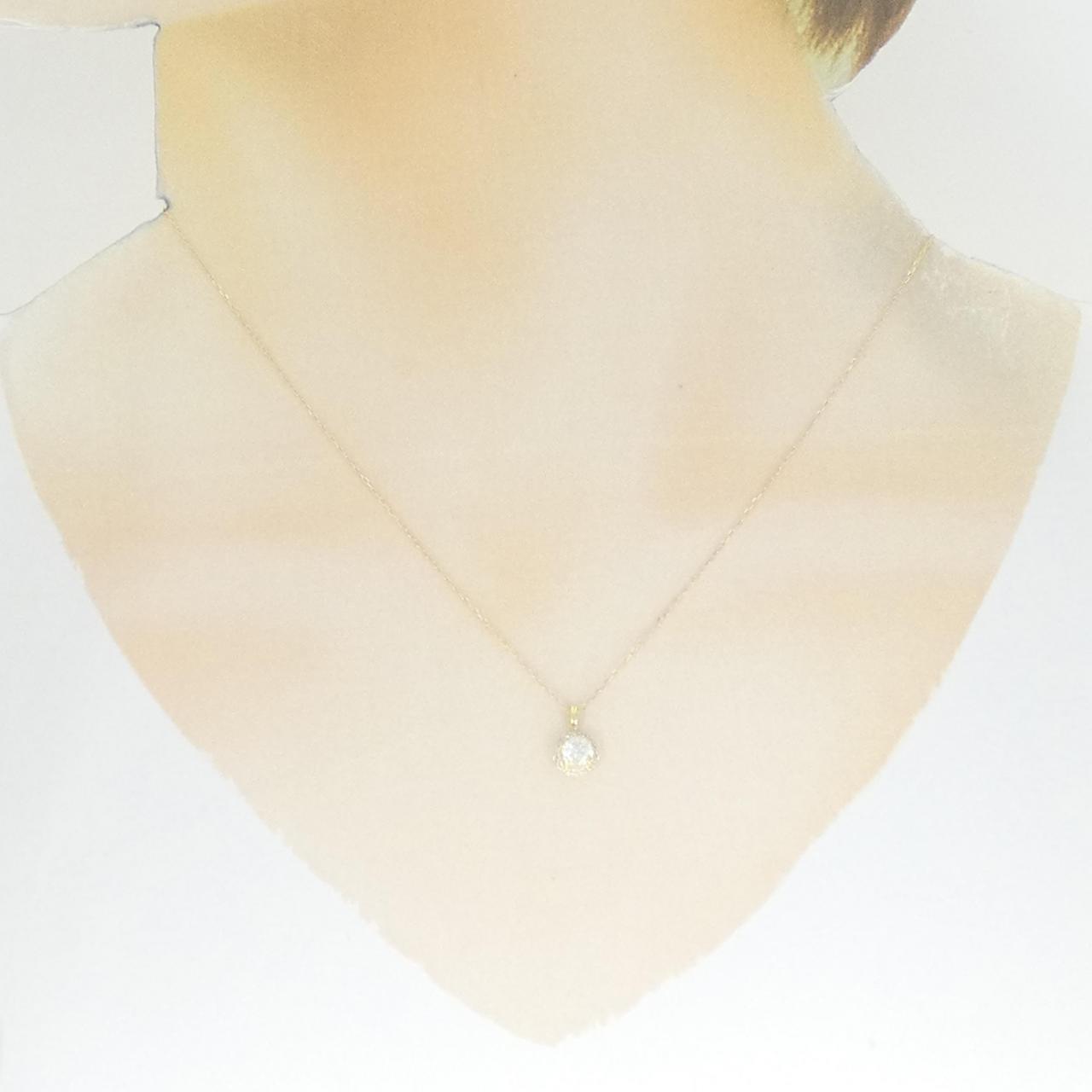 [BRAND NEW] K18YG Diamond Necklace 0.326CT H SI2 Good