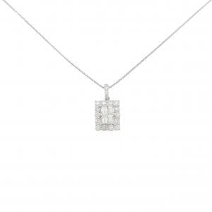 【新品】PT900/PT850 ダイヤモンド ネックレス 0.50CT