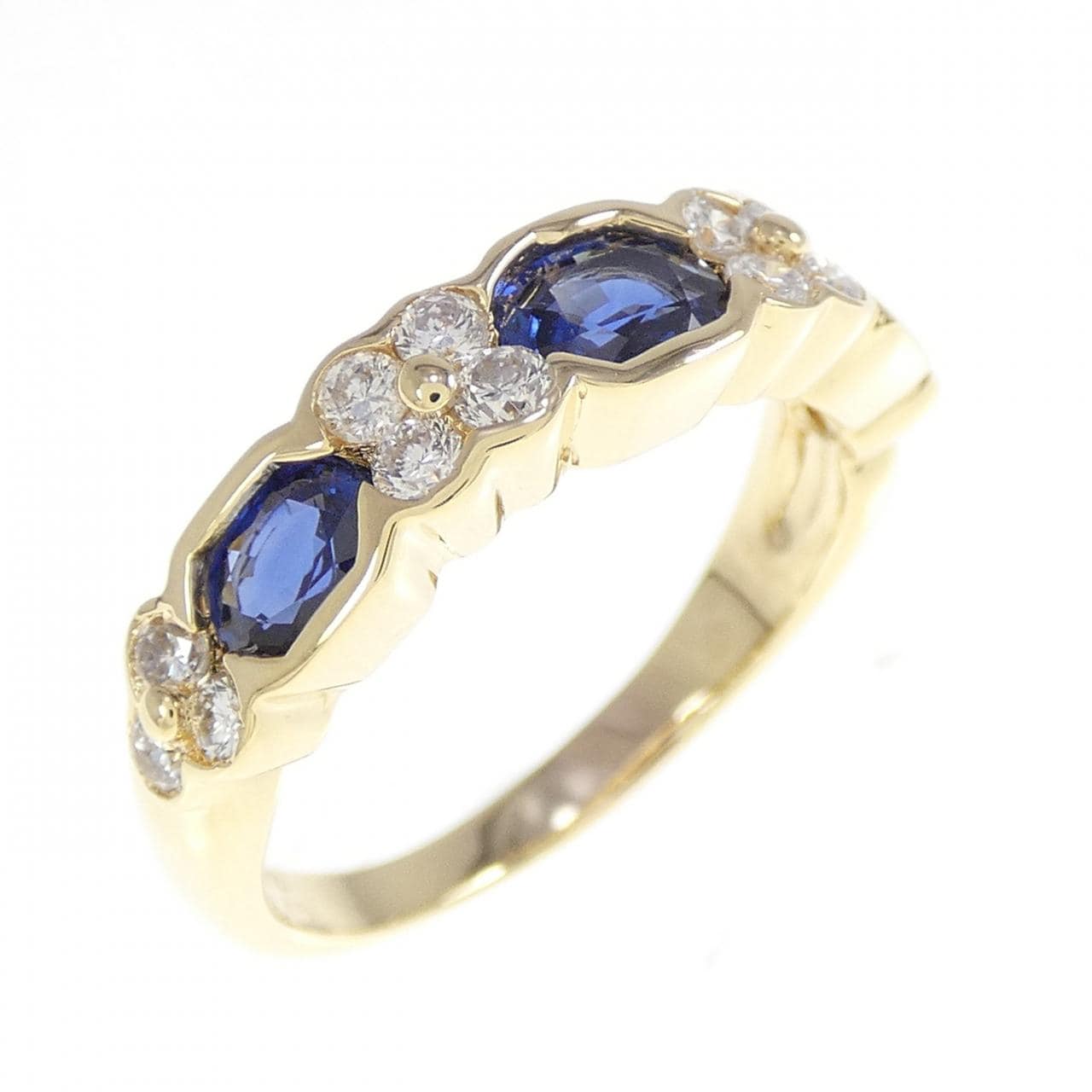 K18YG蓝宝石戒指1.42CT