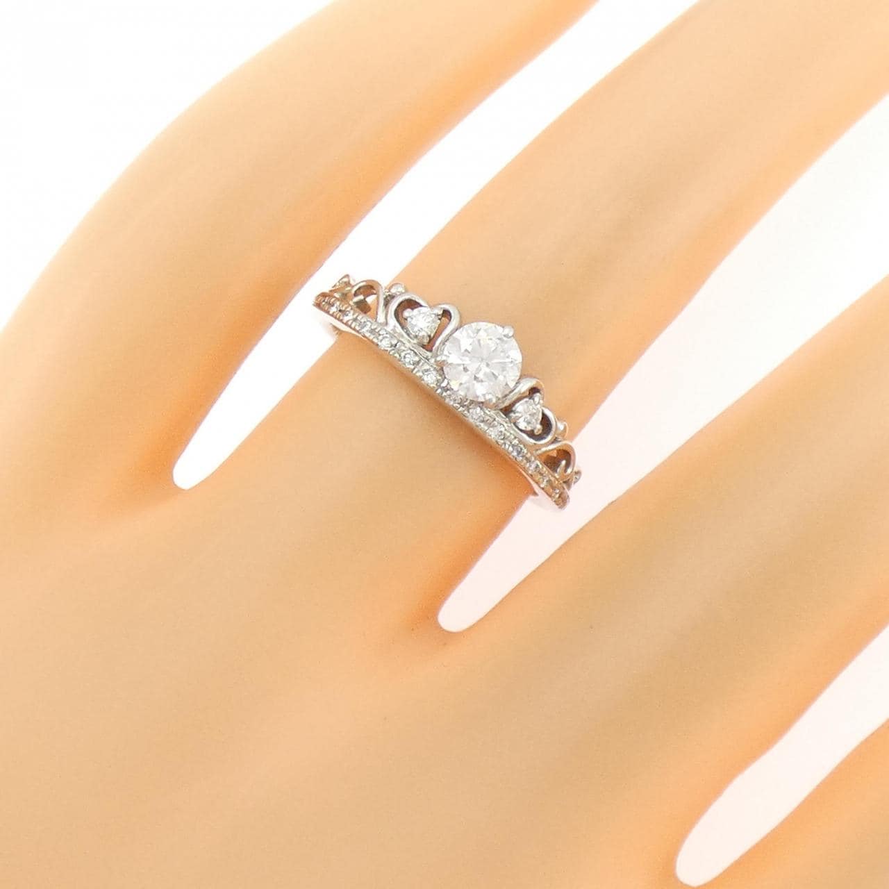 PT950 ダイヤモンド リング 0.31CT D IF 3EXT