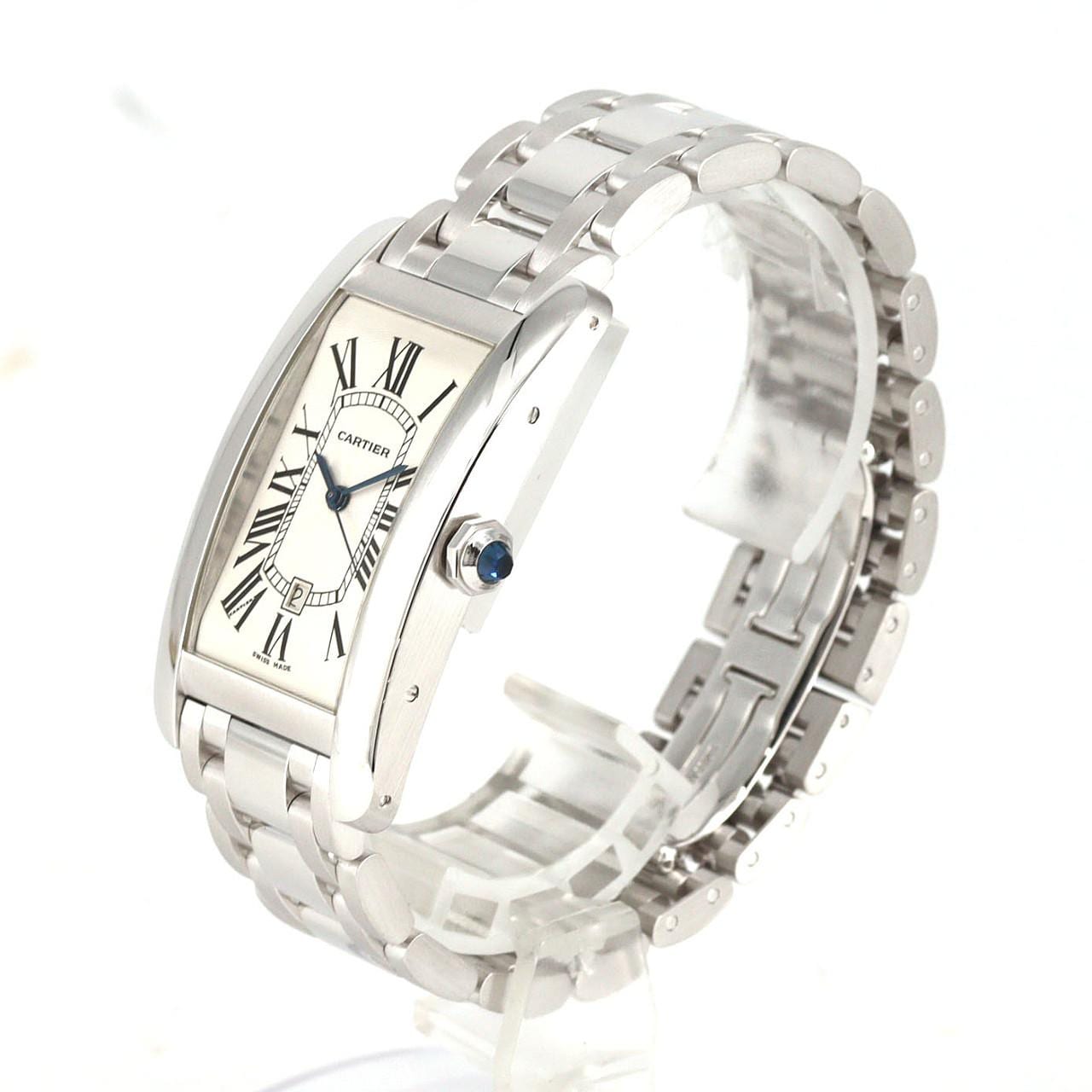 カルティエ タンクアメリカンLM WG W26055L1 WG 自動巻