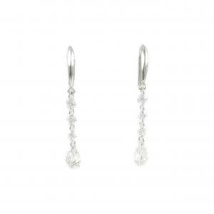 PT900 ダイヤモンド ピアス 1.00CT