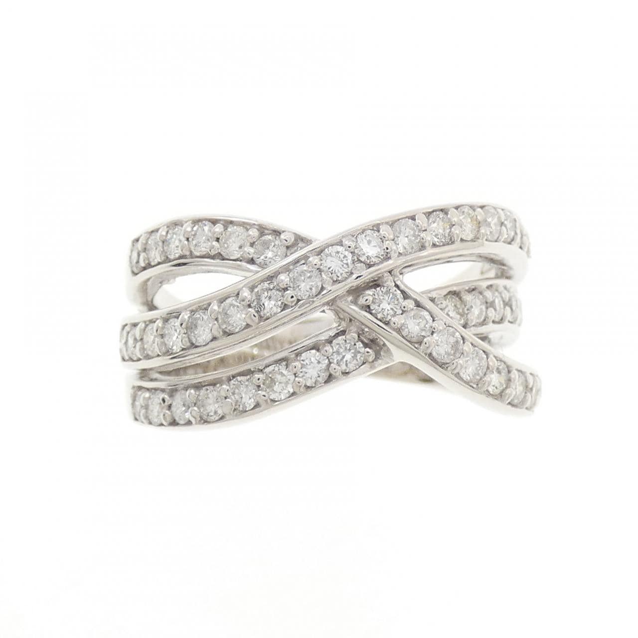 K18WG ダイヤモンド リング 1.00CT