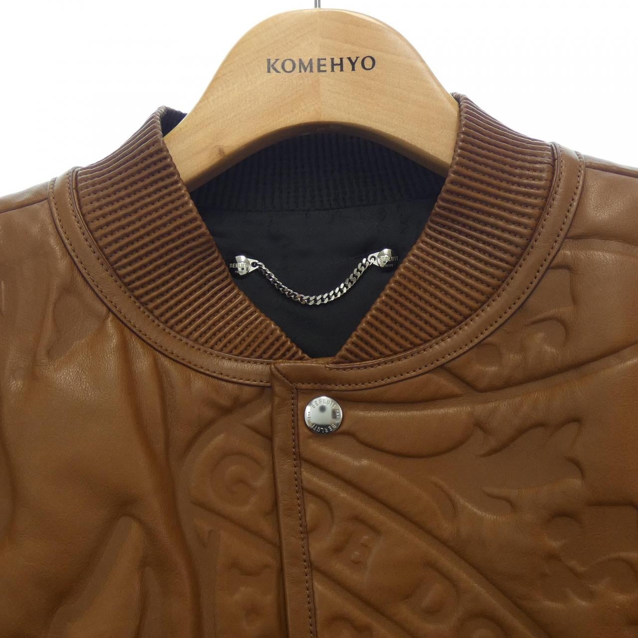 Berluti leather jacket