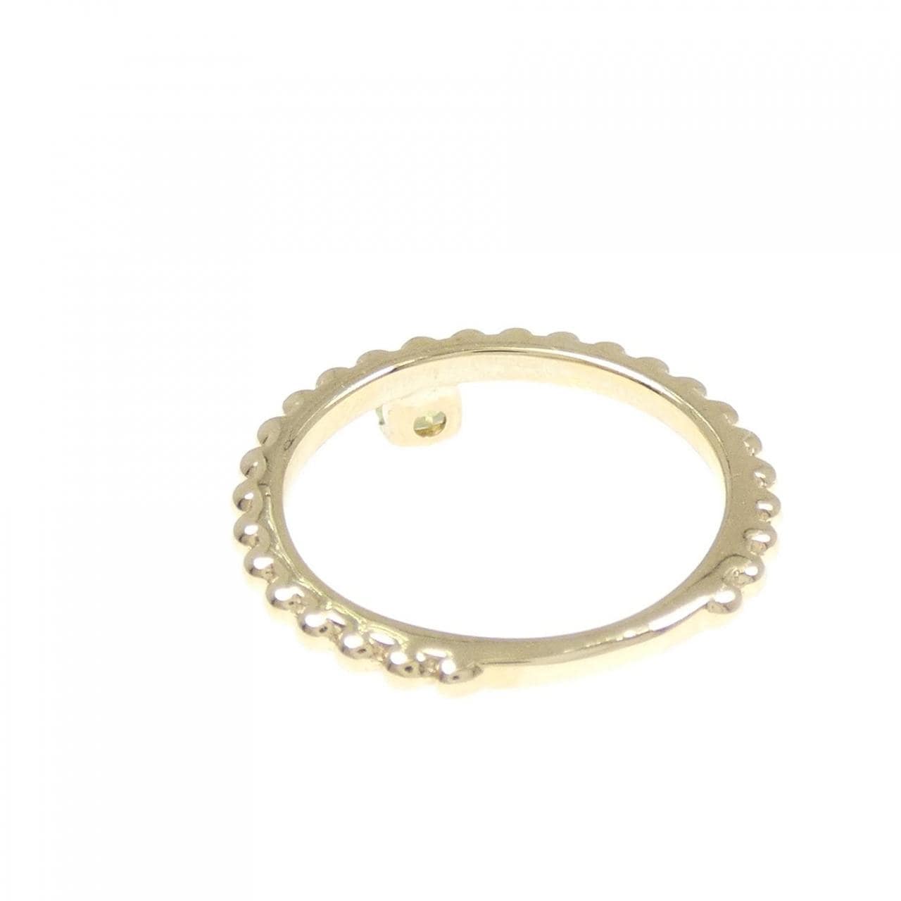 K10YG ペリドット ピンキー リング