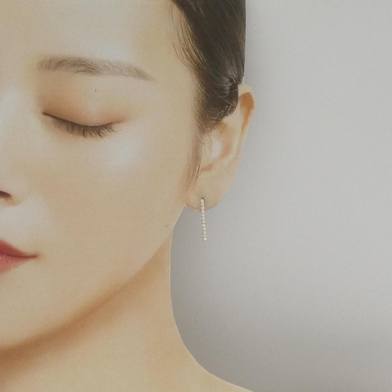 [再加工款] K18YG钻石耳环0.40CT