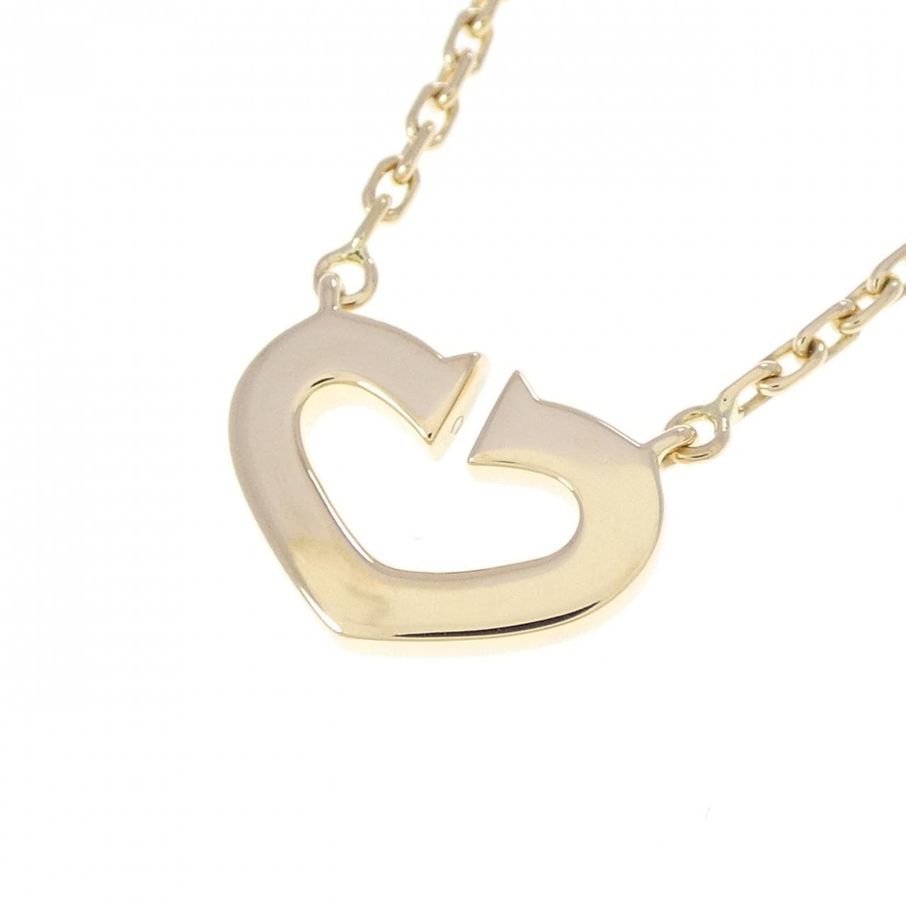 カルティエ Cハート ネックレス