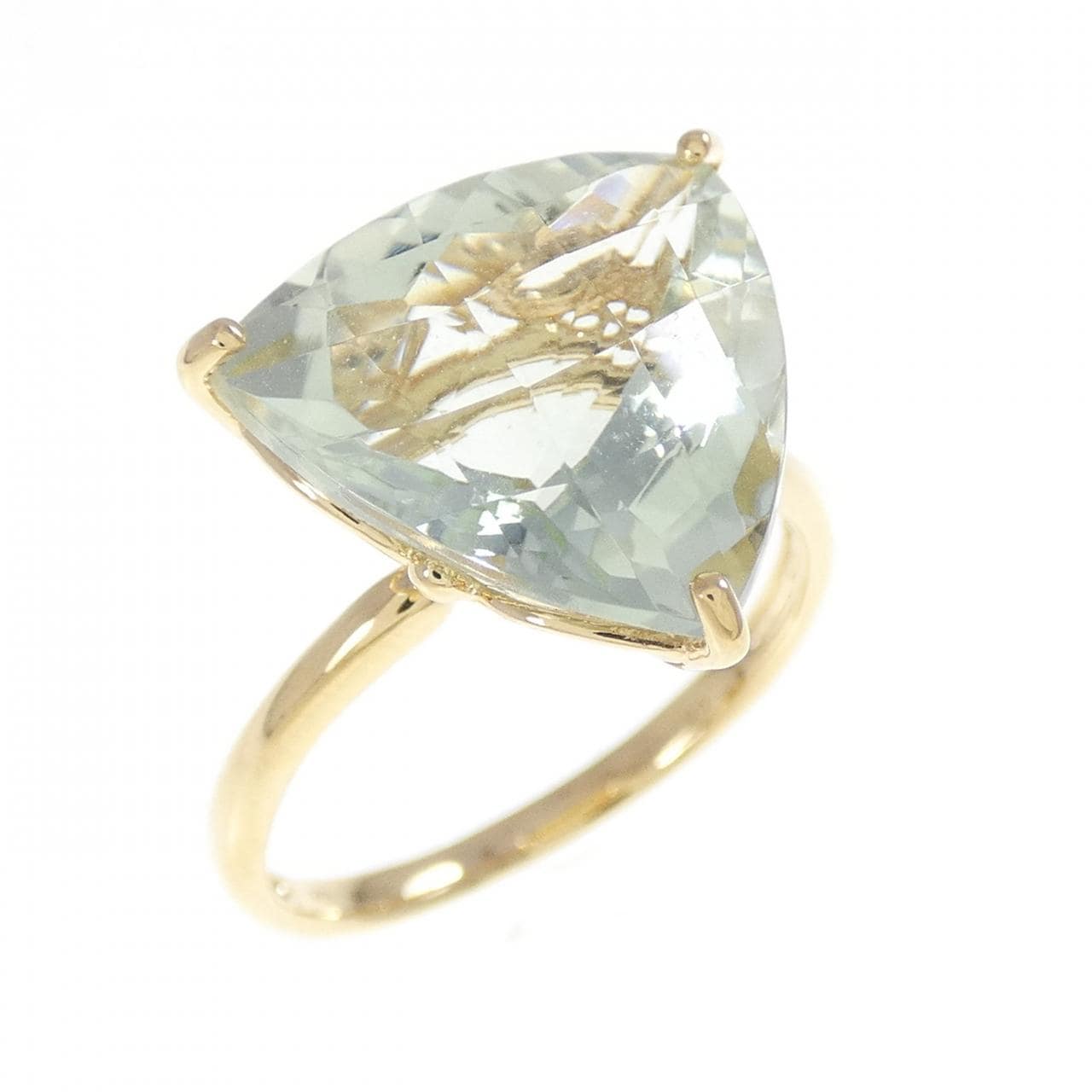 K18YG クオーツ リング 6.66CT