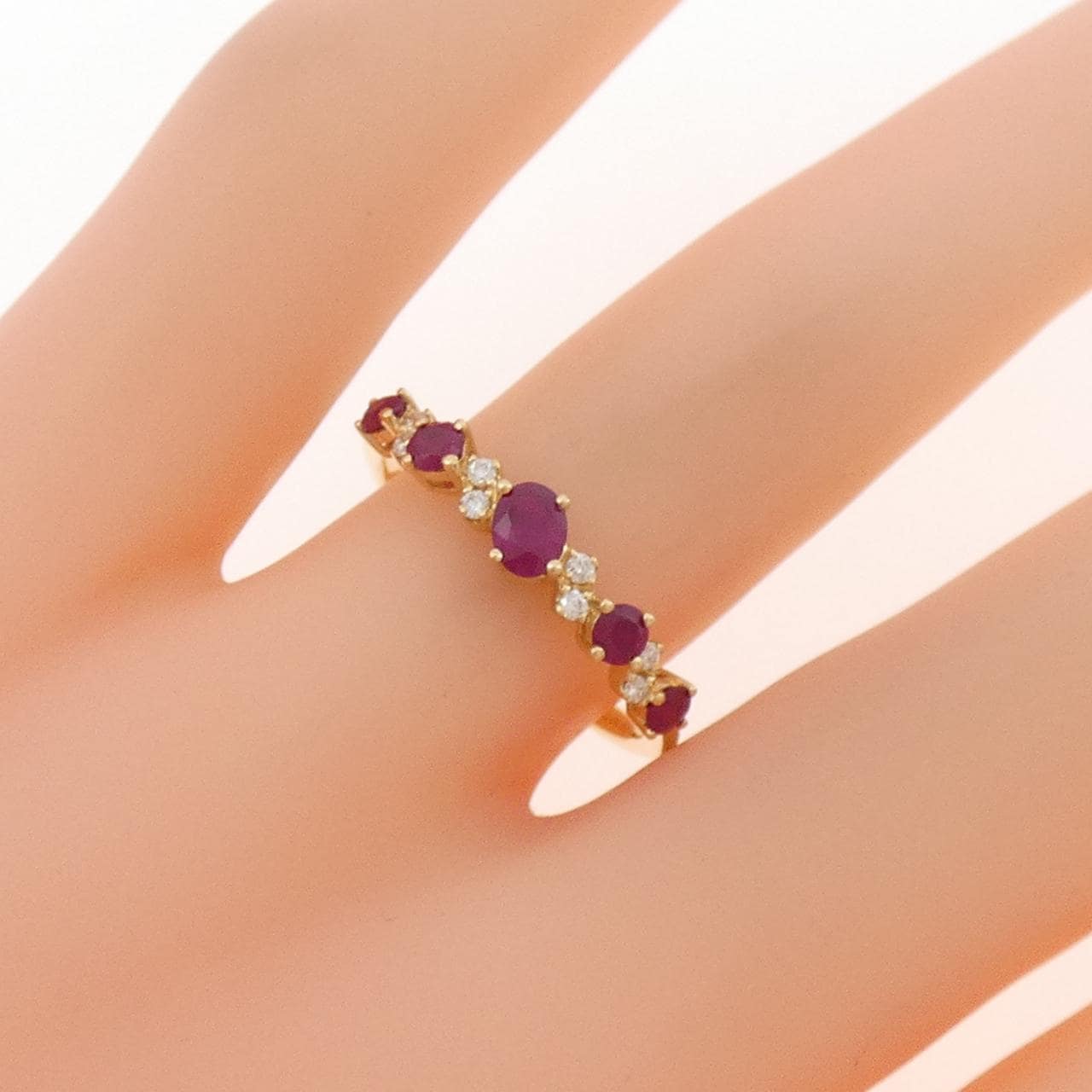 750YG ルビー リング 0.47CT