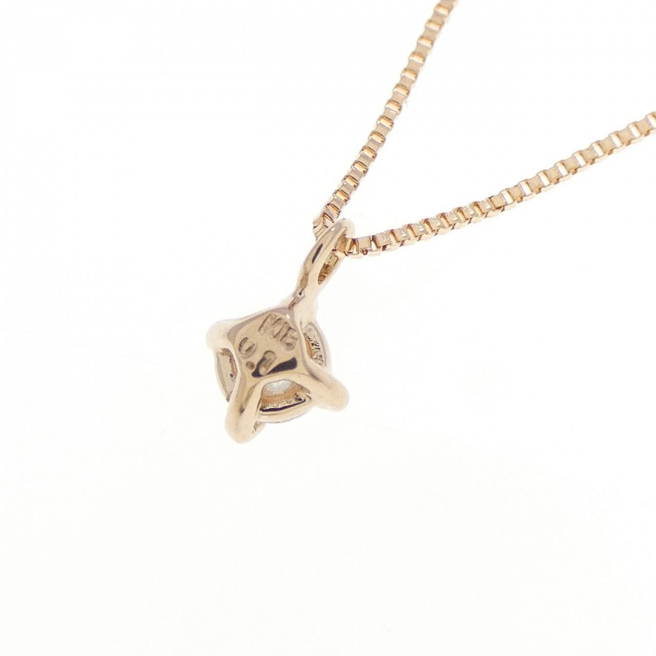 K18PG ダイヤモンド ネックレス 0.1CT