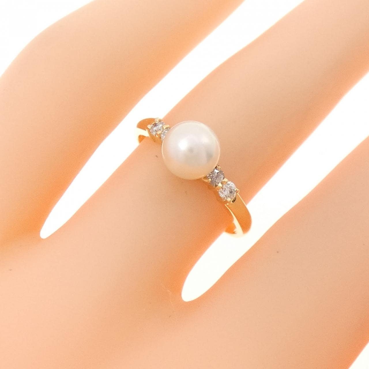 K18YG アコヤパール リング 5.8mm