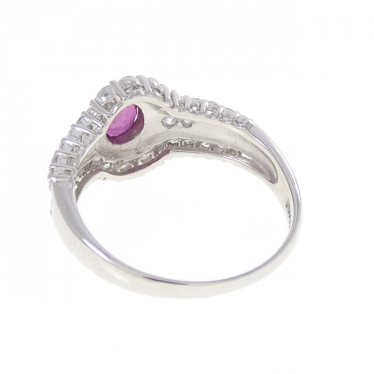 PT900 ルビー リング 0.37CT