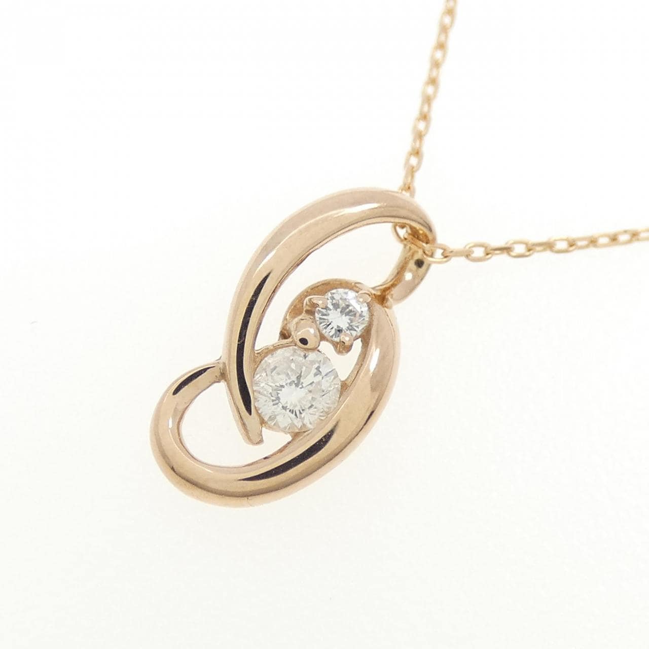 K18PG ダイヤモンド ネックレス 0.10CT