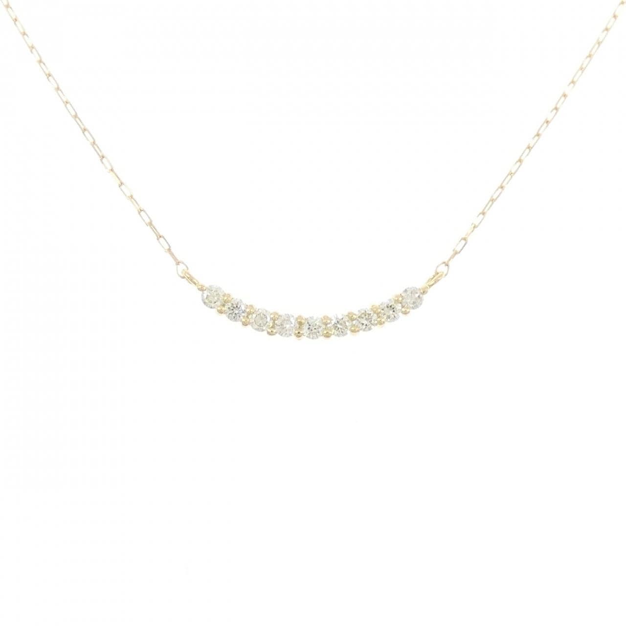 【新品】K18YG ダイヤモンド ネックレス 0.10CT
