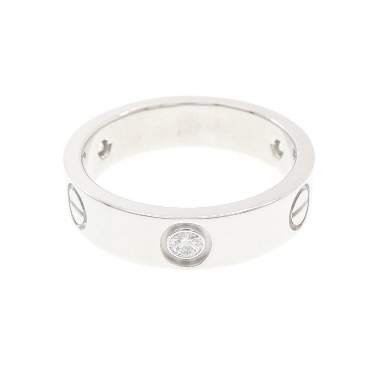 カルティエ ラブ ハーフダイヤ リング