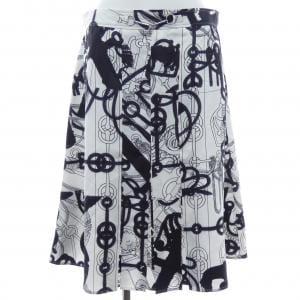 エルメス HERMES CLIQUETIS TATTOO AQUARELLE 2E0305DW ツイルレーヌ スカート