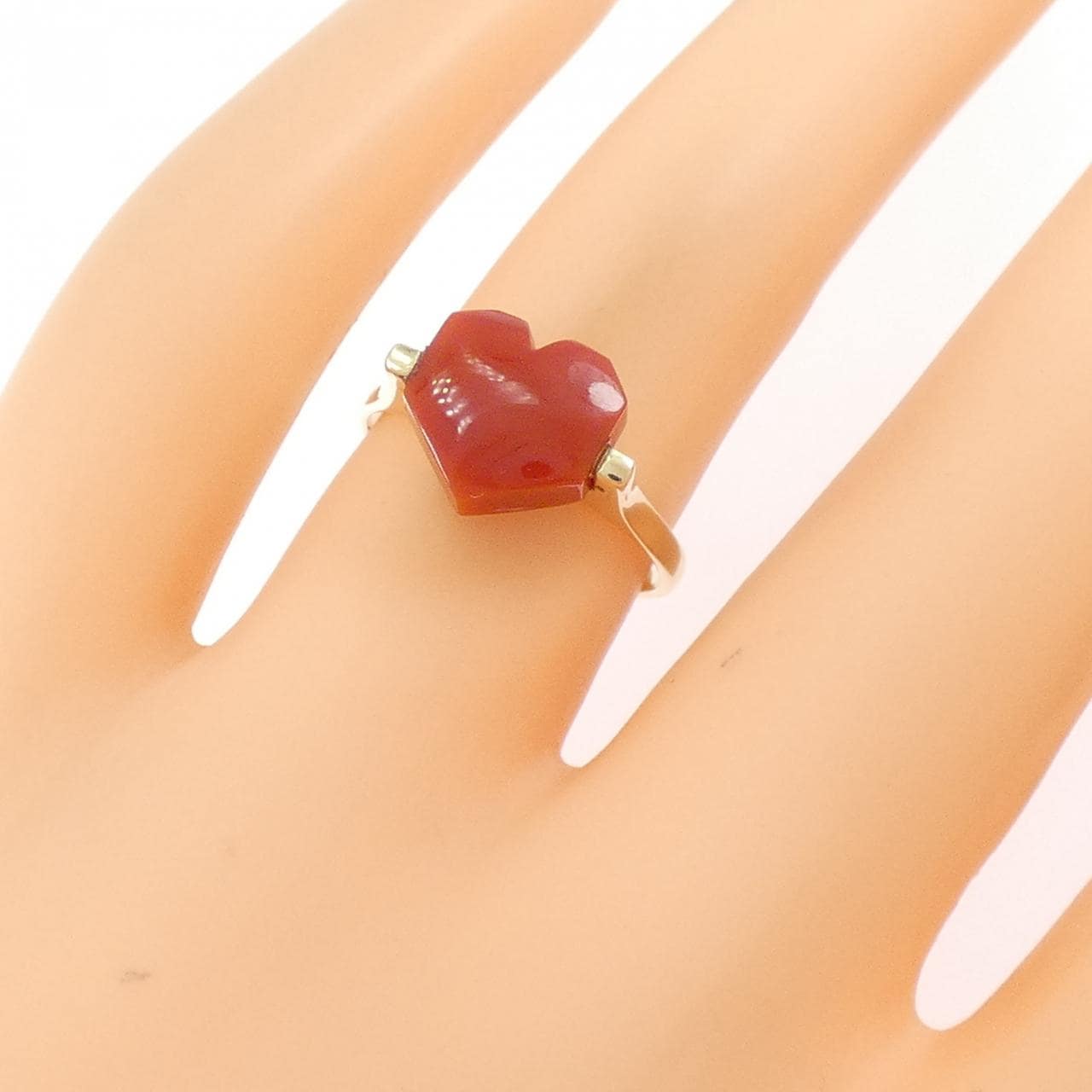 アリータ ハート サンゴ リング