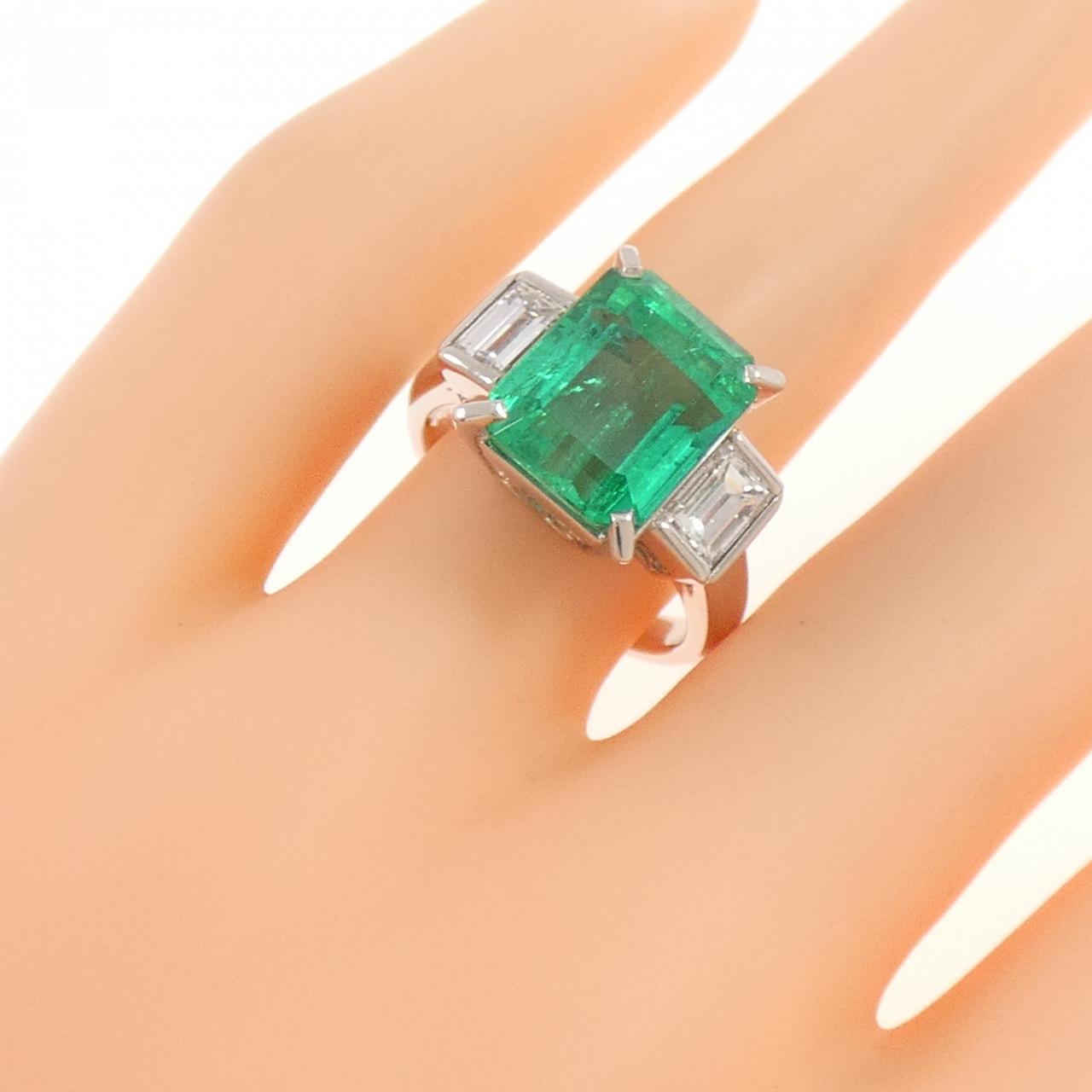PT900 エメラルド リング 5.53CT コロンビア産