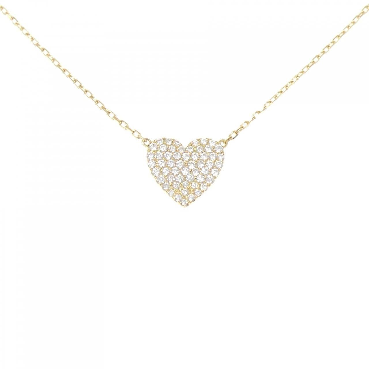 アーカー ハート パヴェ ミディ ネックレス 0.25CT