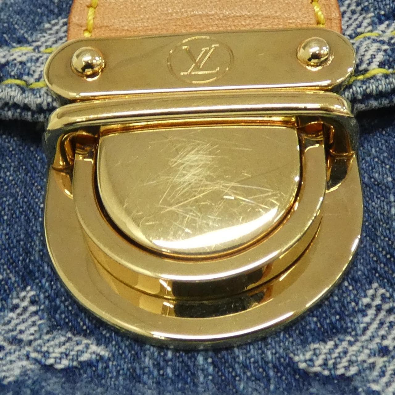 ルイヴィトン モノグラム デニム ミニ プリーティ M95050 ショルダーバッグ