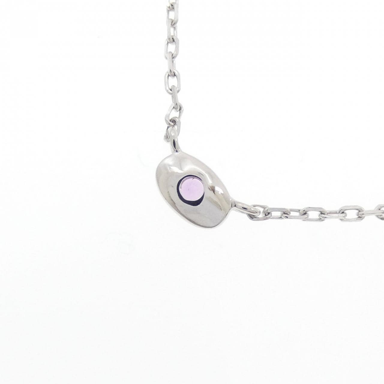 PT850 サファイヤ ネックレス 0.20CT