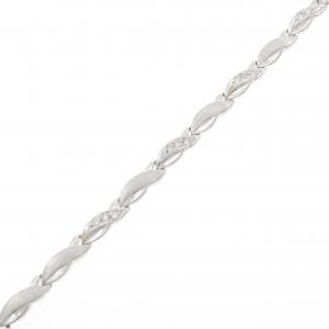 K18WG ダイヤモンド ブレスレット 0.15CT