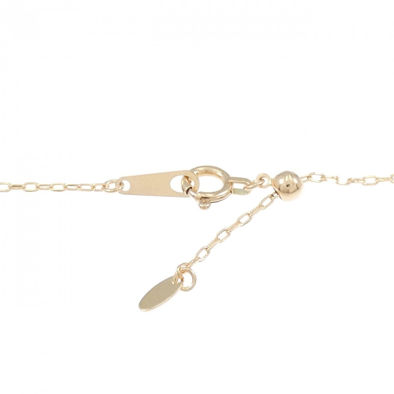 K18PG cross Diamond necklace 0.30CT