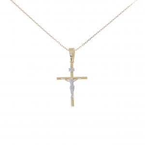K18YG/K18WG クロス ネックレス