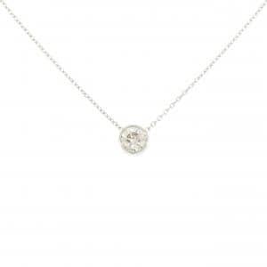 PT900/PT850 ソリティア ダイヤモンド ネックレス 0.30CT