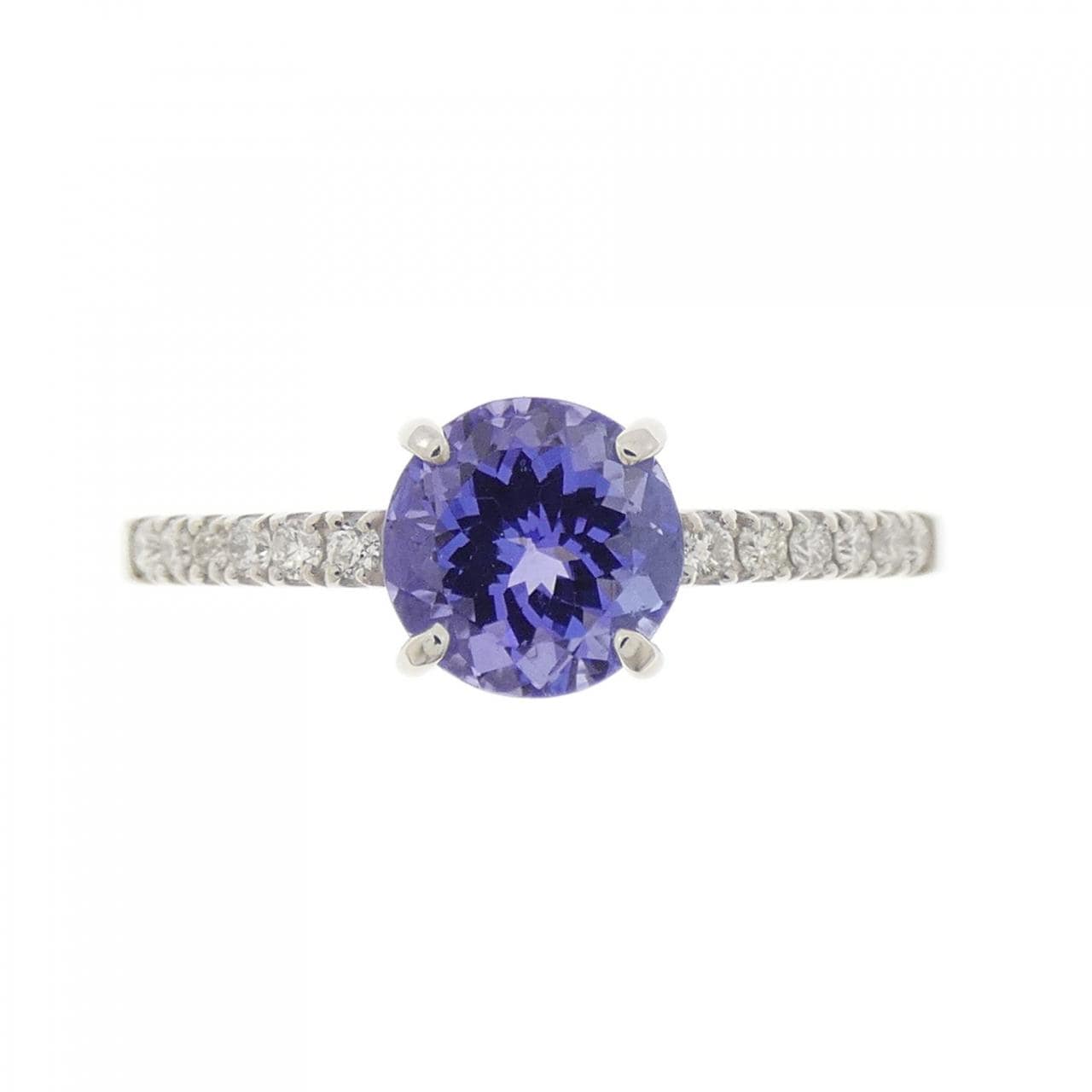 PT950坦桑石戒指 1.01克拉